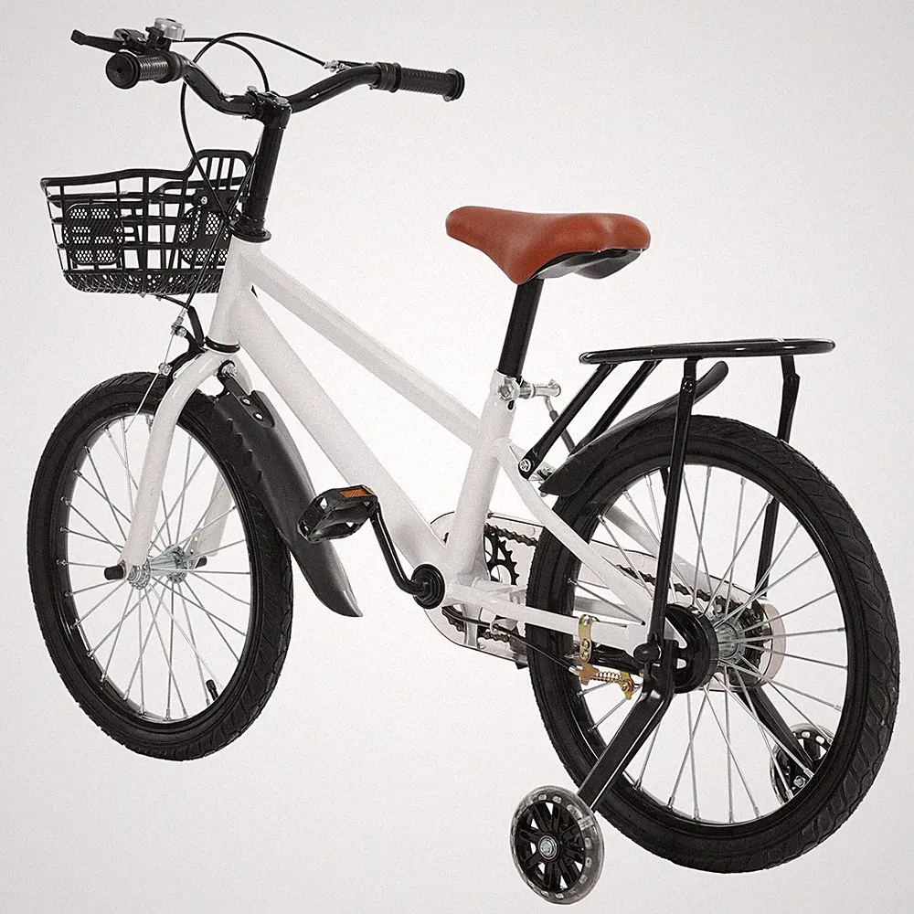 18-Inch Kids Tricycle with Adjustable Seat, Training Wheels & Basket