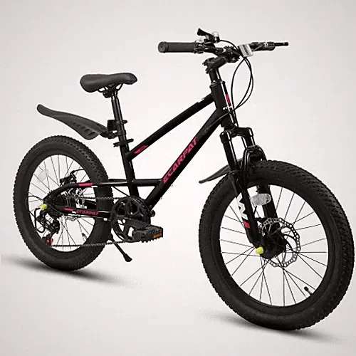 20'' Kids Mountain Bike for Ages 6-12 Modern 7 Speed & Front Suspension Bicycle