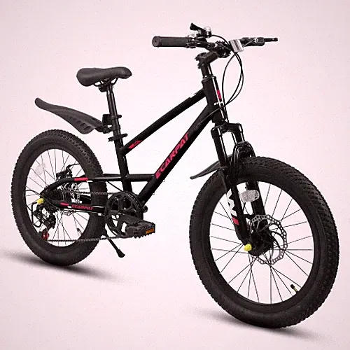 20in Mountain Kids Bike Boys Girls 7-Speed Front Suspension Black Disc Brake