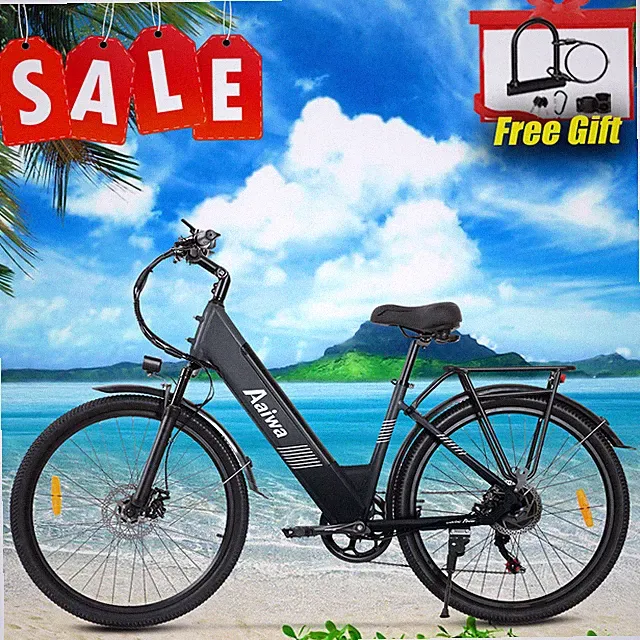 Axiniu 1200W 52V Ebike 26" Electric Bike Bicycle For Adults Commuter City E-bike