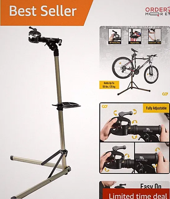 Bike Repair Stand Portable Bicycle Workstand for MTB Road Bikes Max 55 lbs