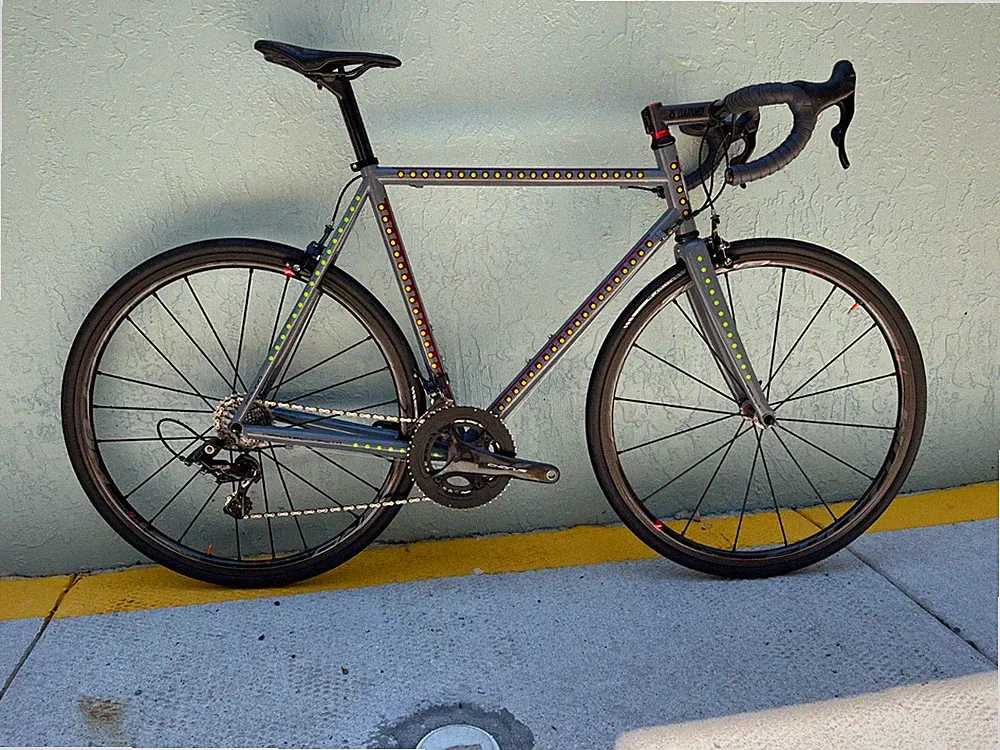 Dario Pegoretti Round Texas Flood Custom Steel Road Bike 55cm Campagnolo Chorus