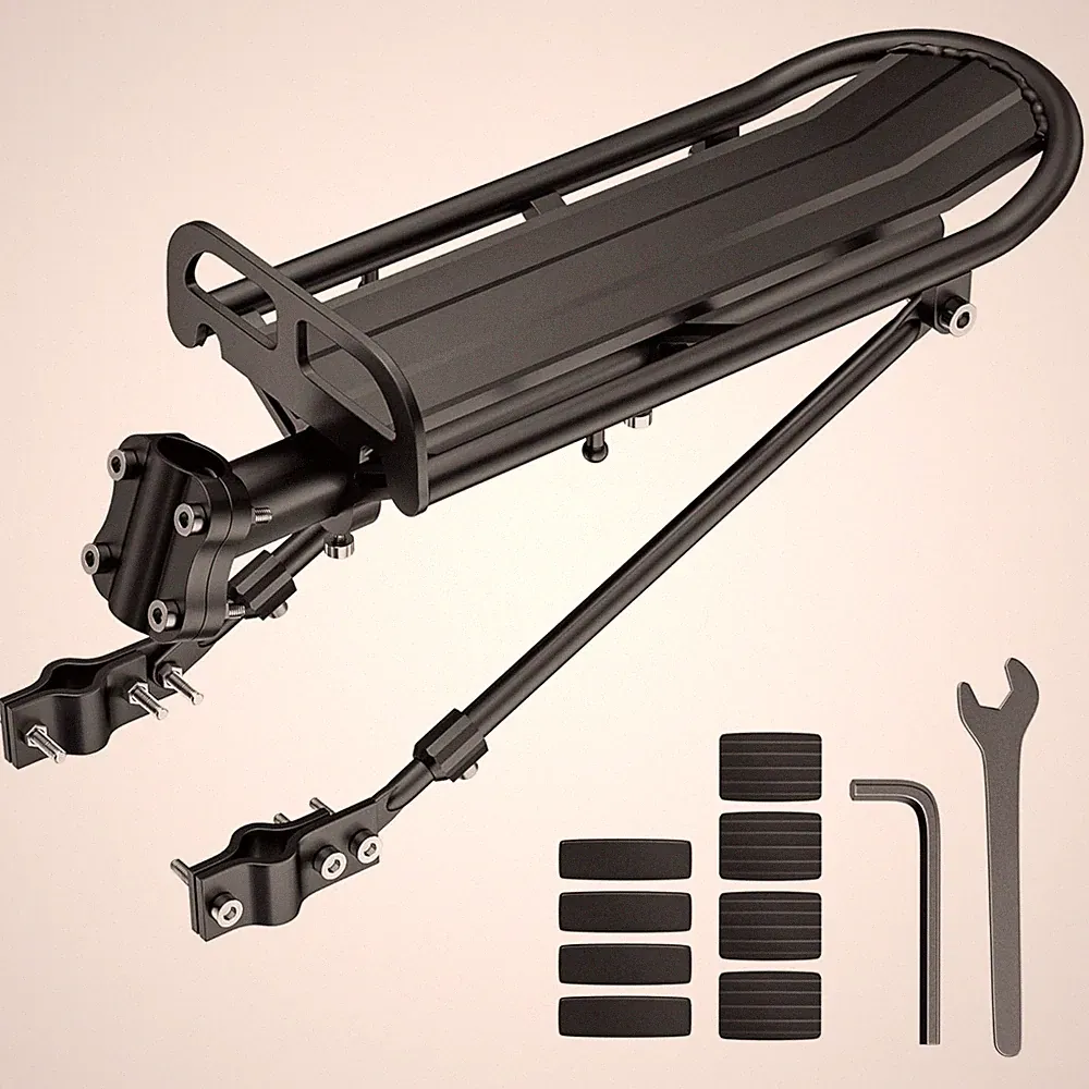 Durable Rear Bike Cargo Rack - 25kg Capacity
