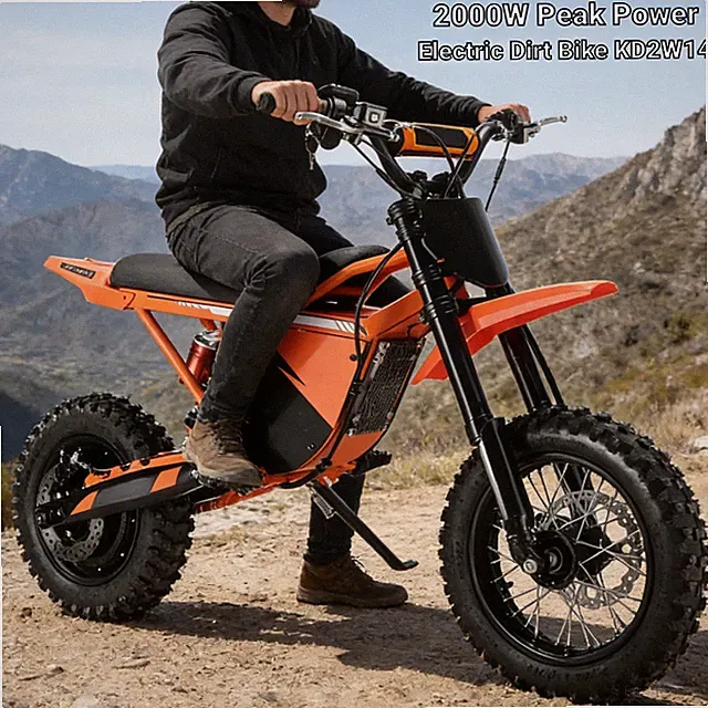 Electric Dirt Bike 2000W Peak Electric Motorcycle 37–40 Miles LCD Display NEW