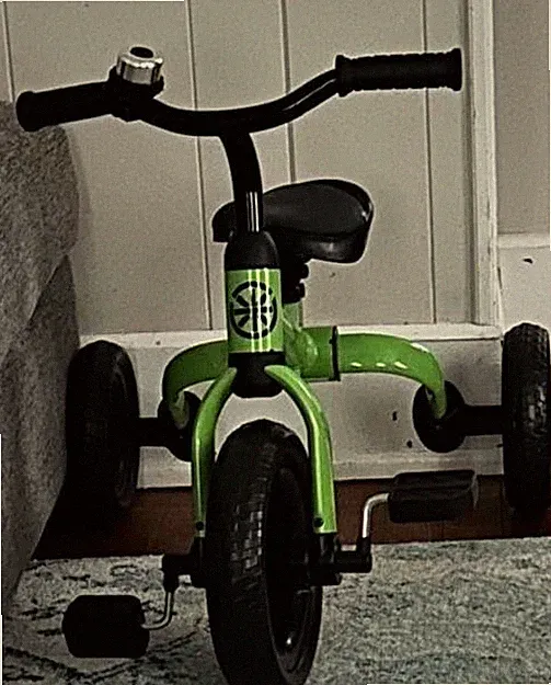 Folding Kids Balance Bike & Trike, Light Green