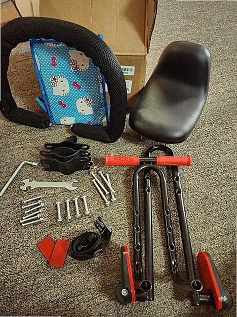 Front Mount Child Bike Seat Kids Bicycle Carrier 2-4 Years 55lbs Max