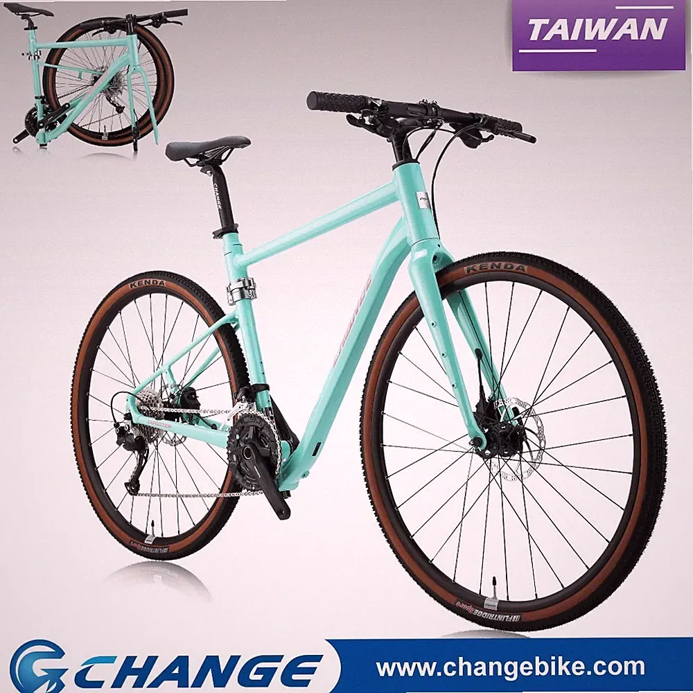 Gravel Bike 700C Folding Bike Tour Bicycle Shimano 27S Lightweight GF-901G 55cm