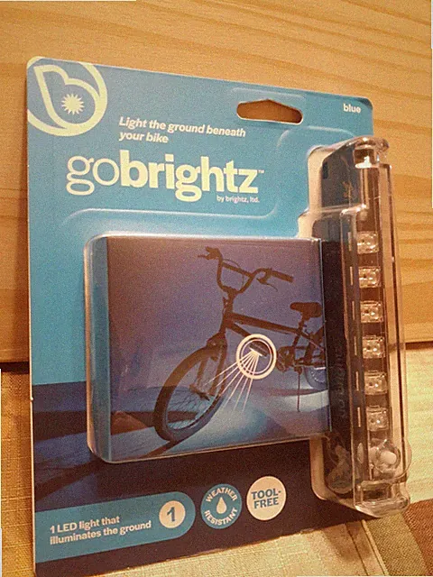Led Bicycle Light Frame Accessory Gobrightz, Blue