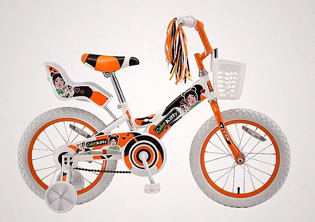 Titan Girl's Calico Kitty BMX Bike, 16-Inch with Training Wheels