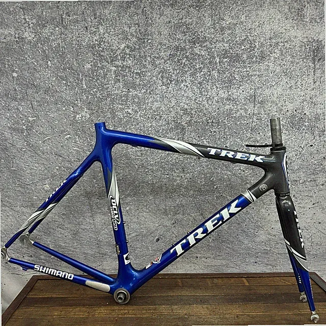 Vintage Trek OCLV 120 Carbon Road Bike Frame 56cm Blue 700c 130mm Handmade USA